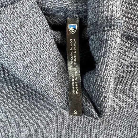 Kuhl Top Womens S Blue Petra Turtleneck Shirt Waffle Thimbholes Outdoor Hiking - Picture 3 of 11